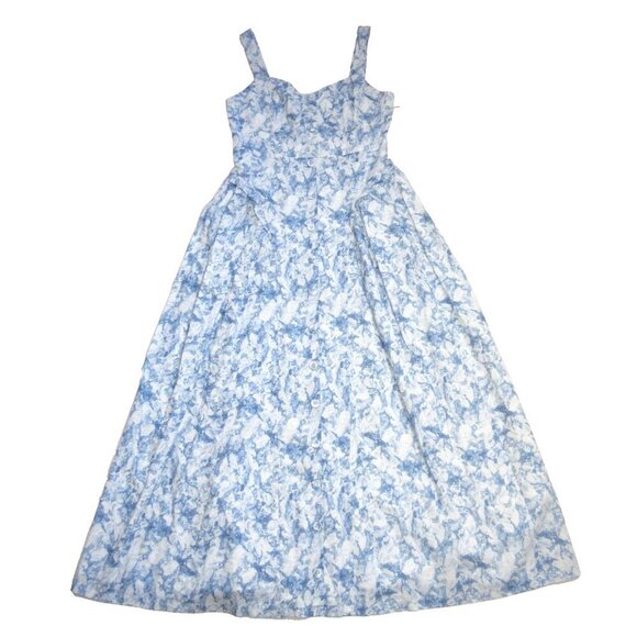 NWT Tuckernuck Hyacinth House Rosemary in Blue Abstract Floral Maxi Dress M